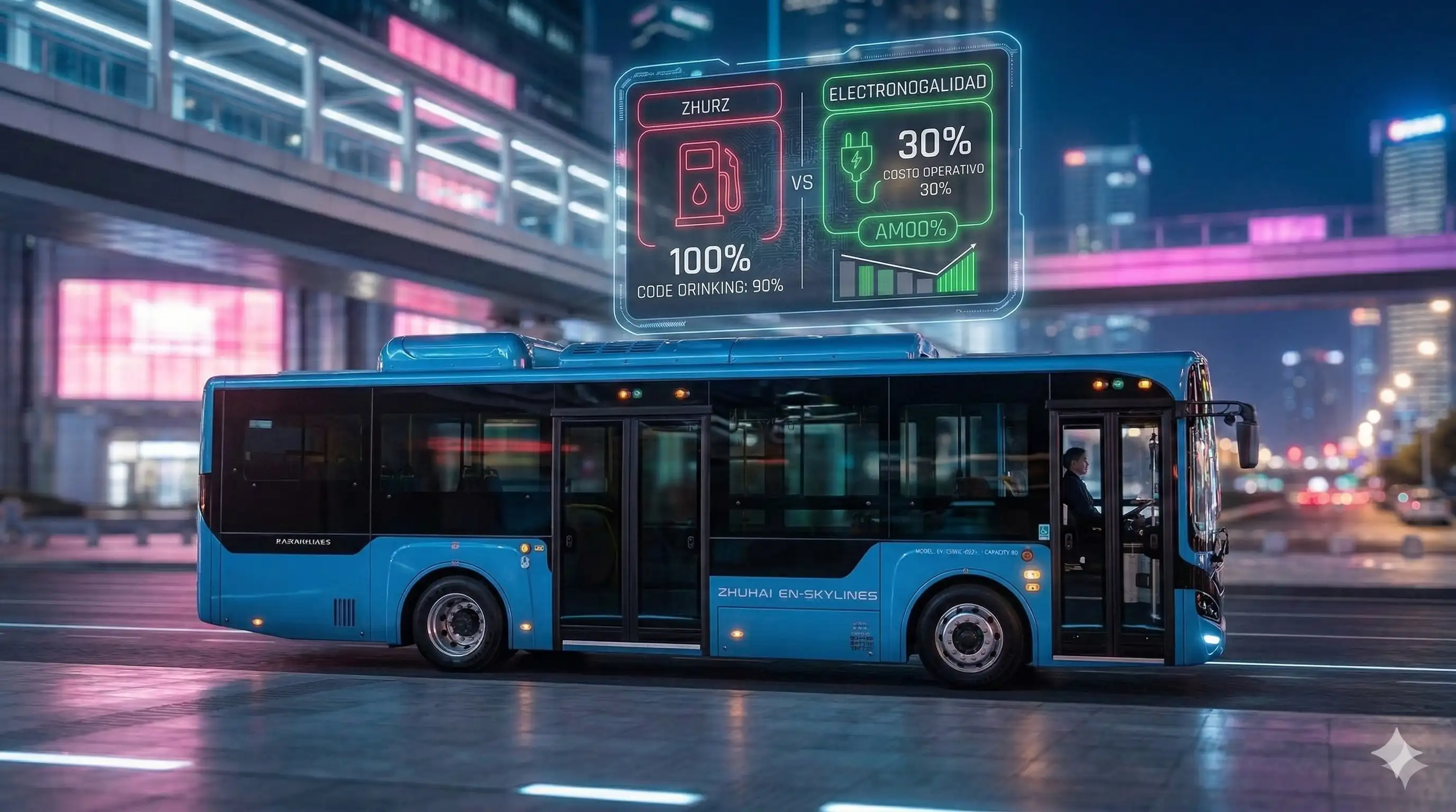 Ciudad con movilidad eléctrica